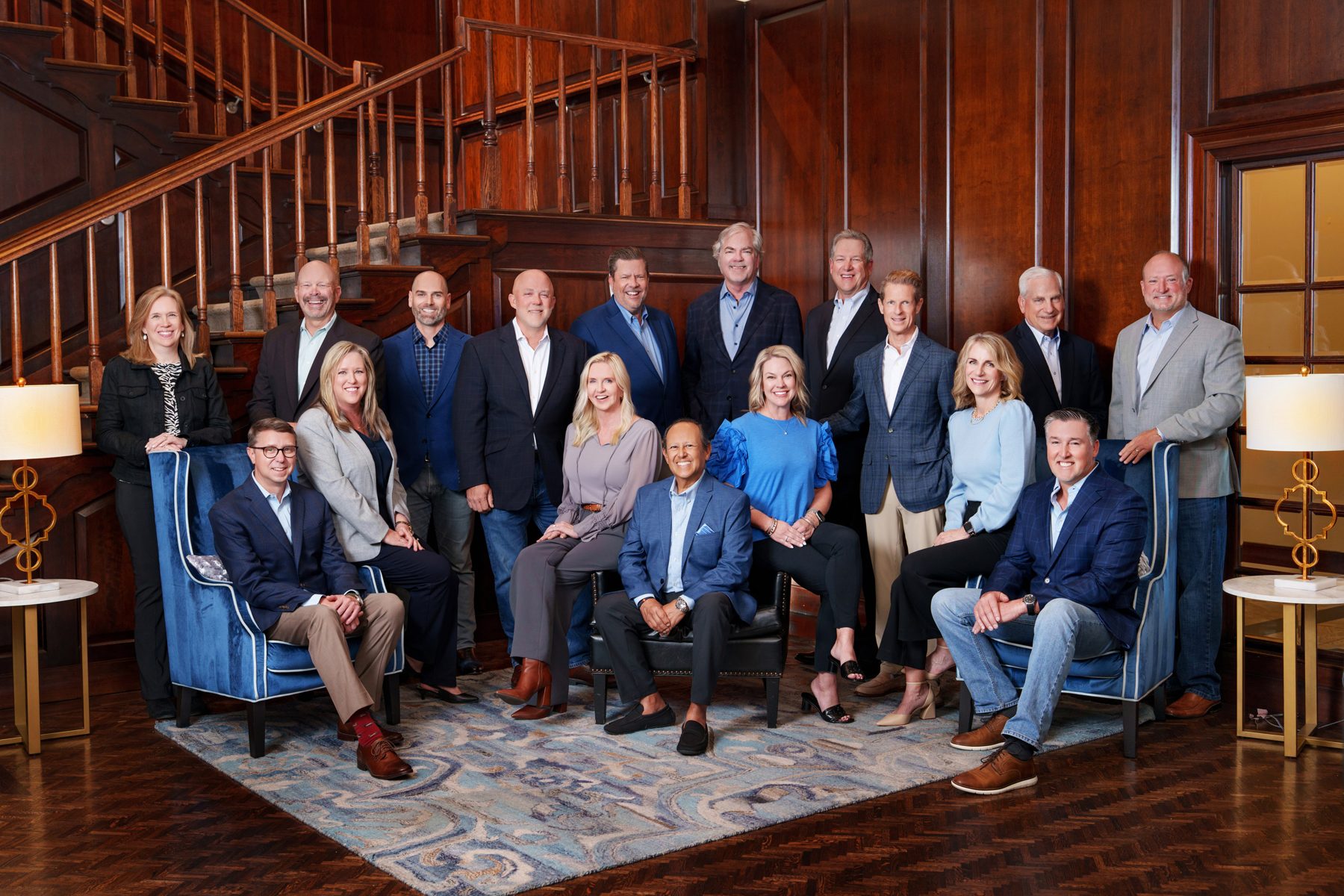 Corporate board of directors group portrait