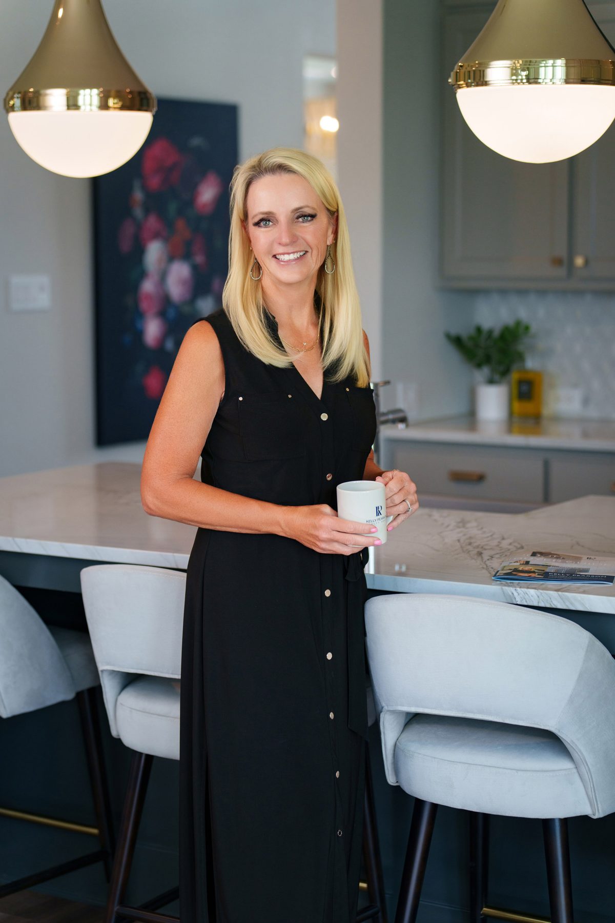 Professional portrait in an upscale kitchen